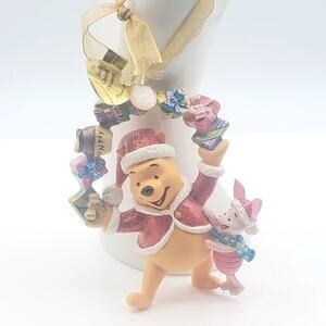 Winnie The Pooh & PIGLET Danbury Mint Disney Christmas Ornaments Collection